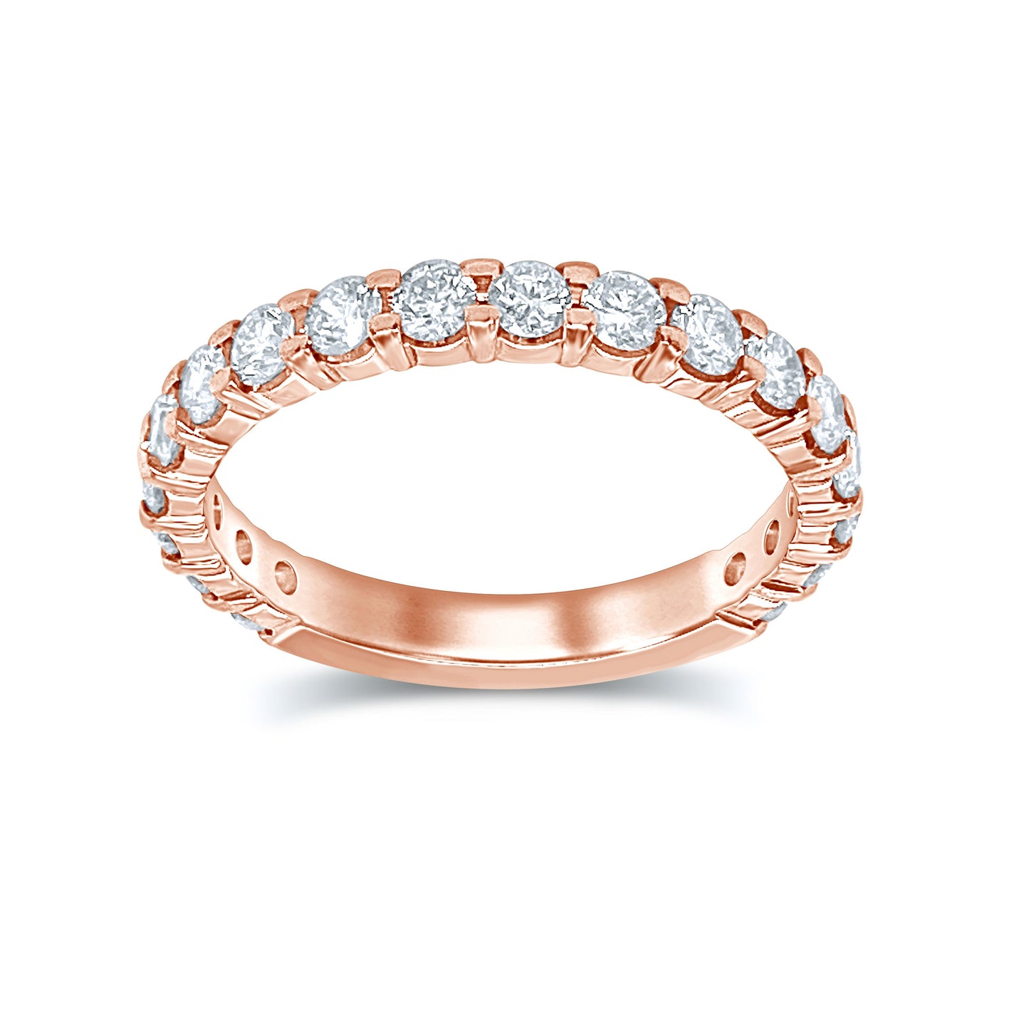 14KT Rose Gold Diamond Band