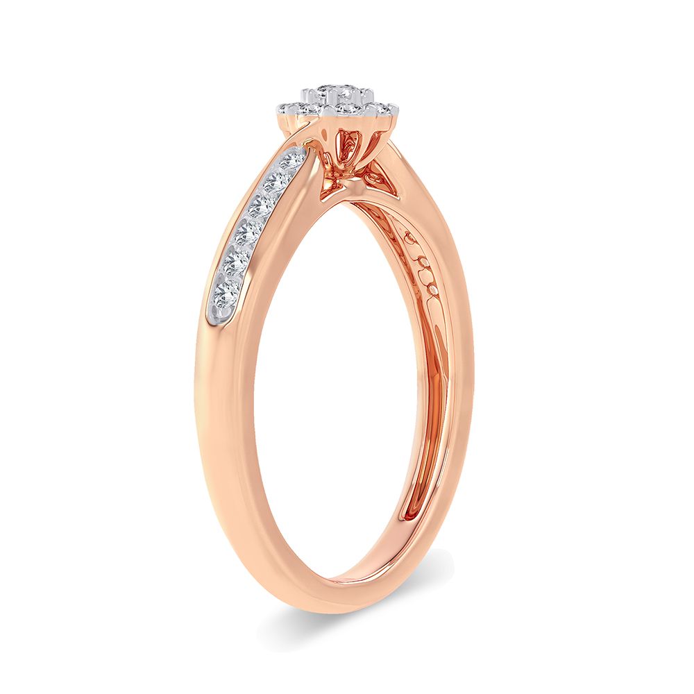 14KT Rose Gold Diamond Ring