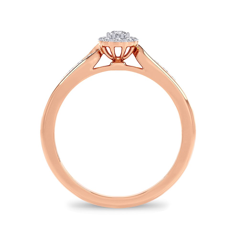 14KT Rose Gold Diamond Ring