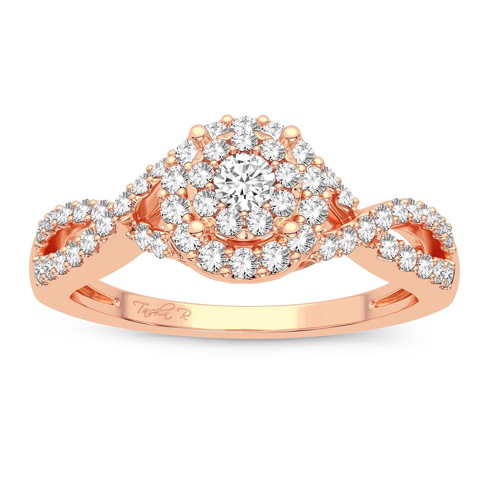 14KT Rose Gold Diamond Ring