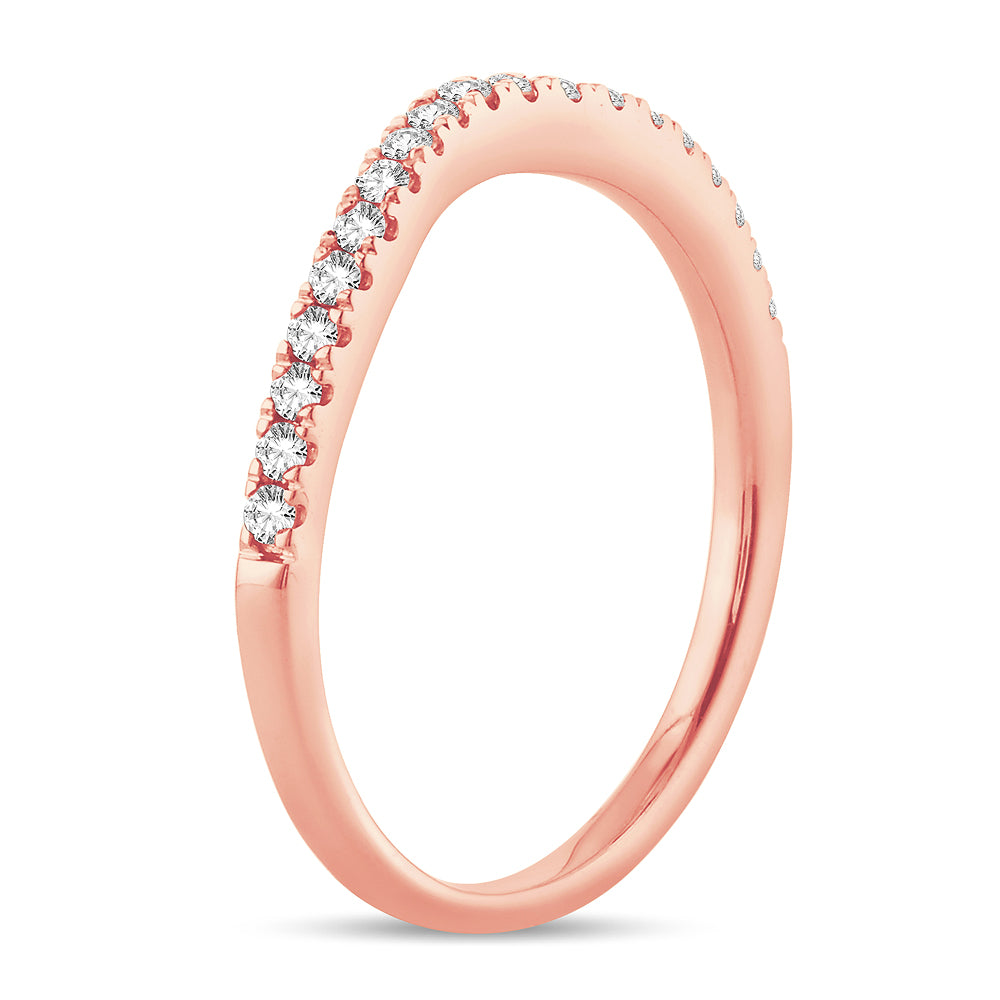 14KT Rose Gold Diamond Band