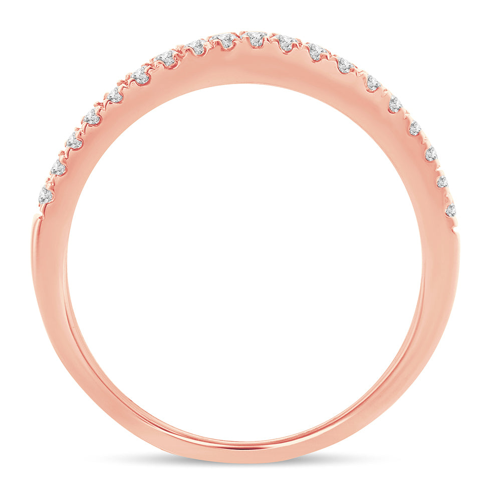 14KT Rose Gold Diamond Band