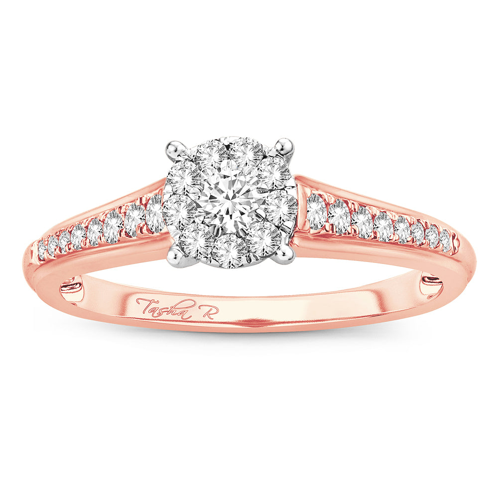 14KT Rose Gold Diamond Ring