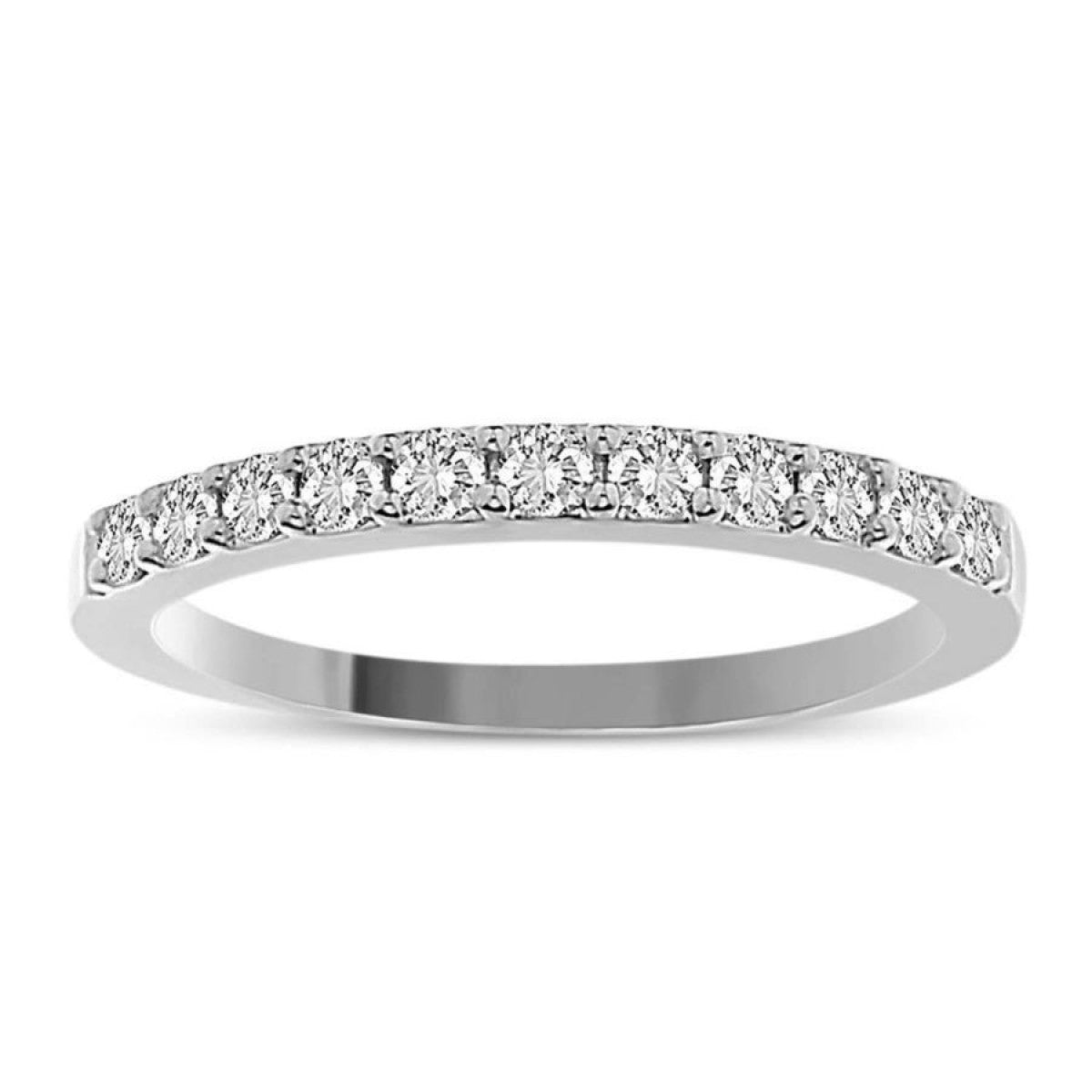 14KT White Gold Diamond Band 0.25CT