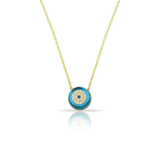 Sterling Silver Evil Eye Pendant