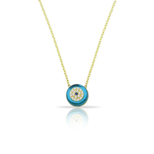 Sterling Silver Evil Eye Pendant